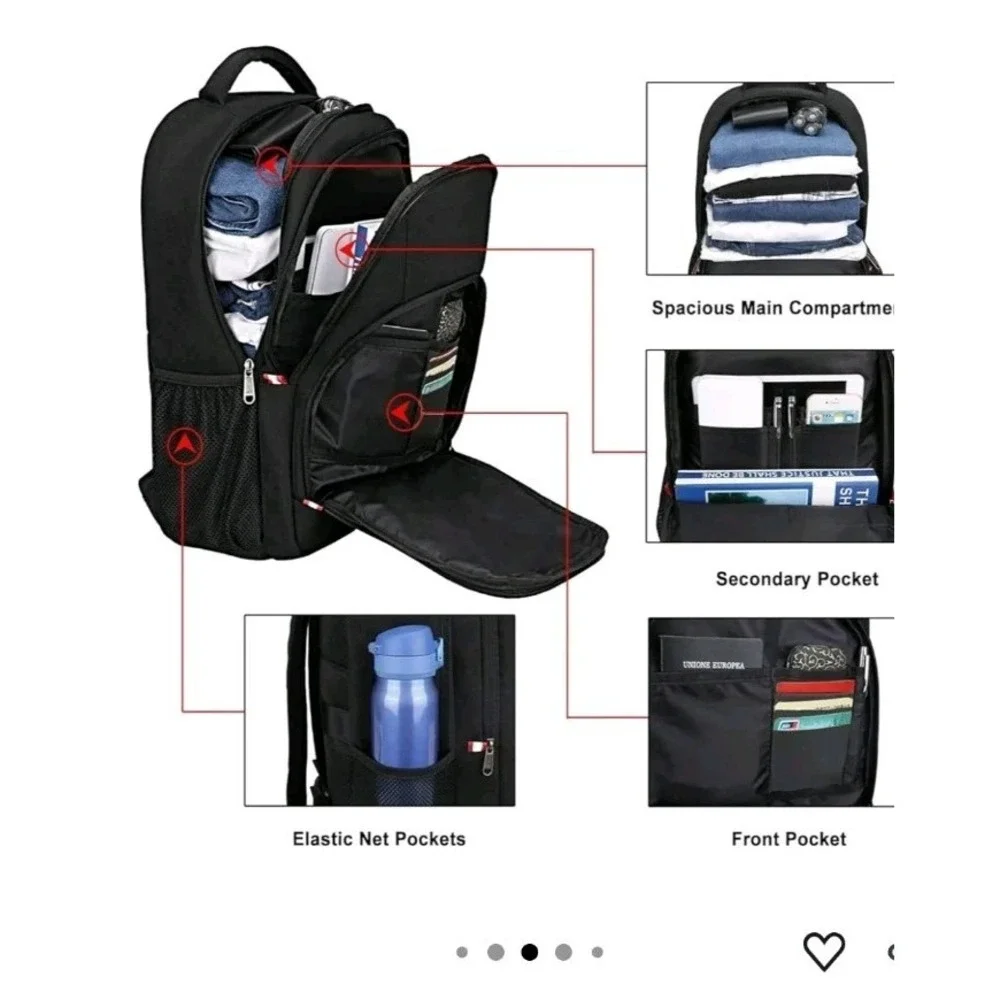 Della Gao Laptop Backpack,Extra Large Anti-Theft Business Travel Laptop Backpack